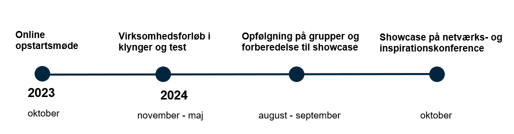 Udviklingsforløb - tidsplan