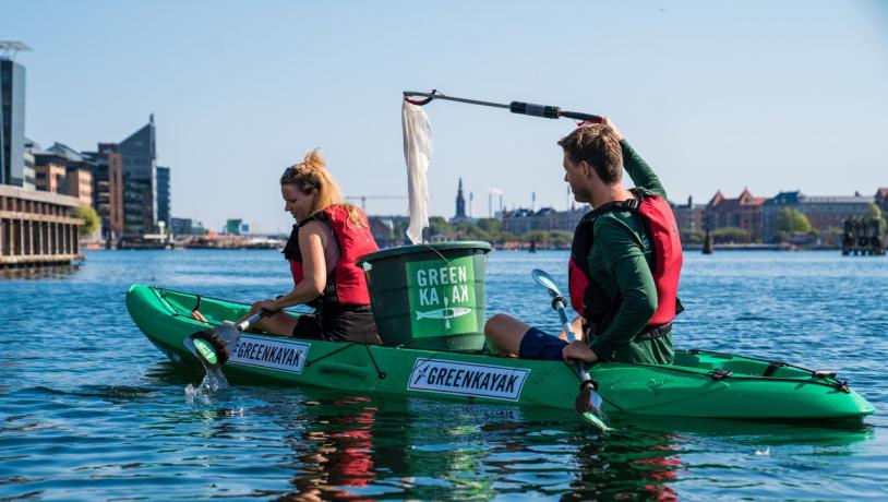 Green kayak sustainable copenhagen waters