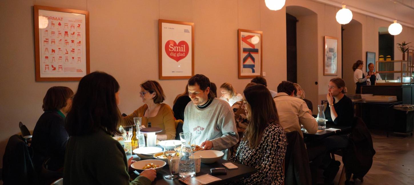 Fællesspisning på Designmuseum Danmark