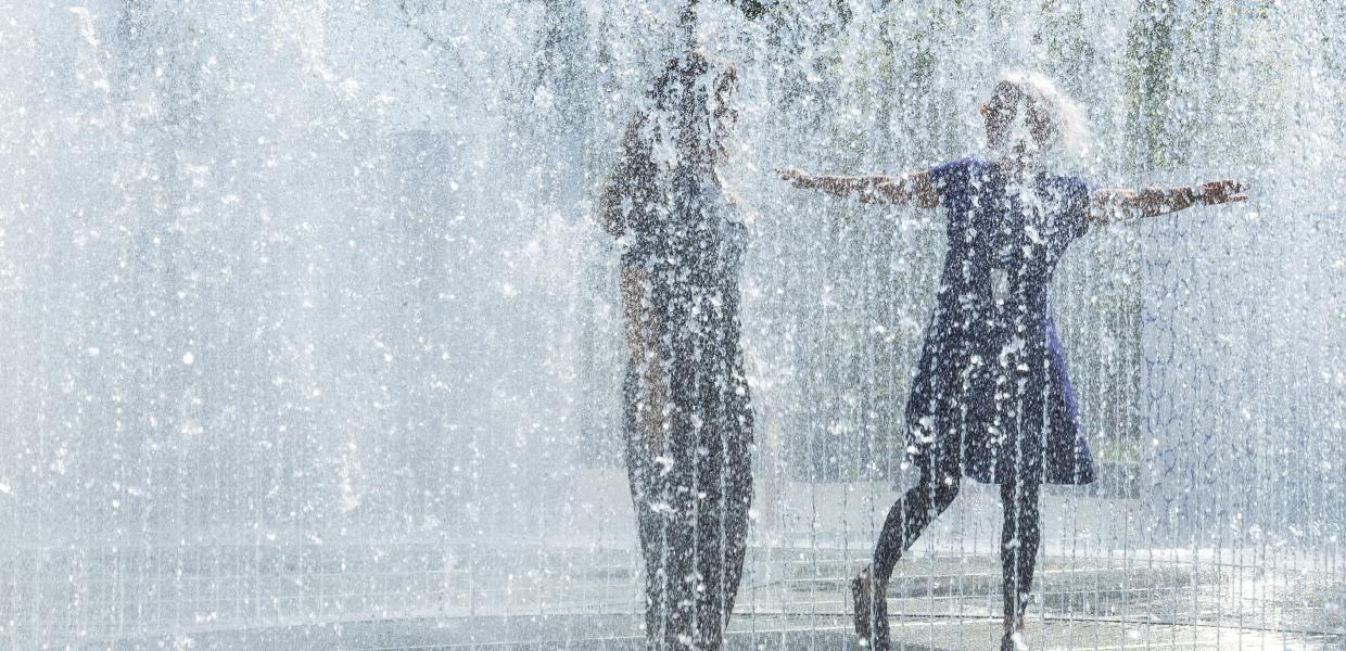 Water Pavilion by Jeppe Hein