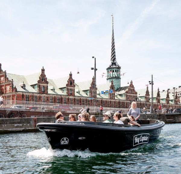 Boat in the canals of Copenhagen