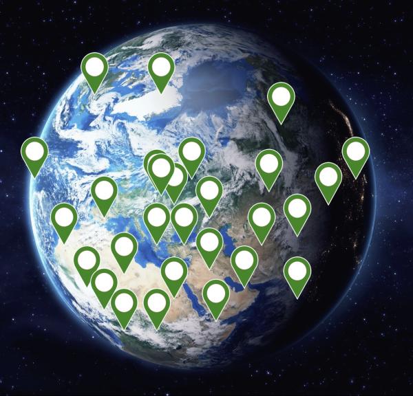 DestinationPay webinar globe pins