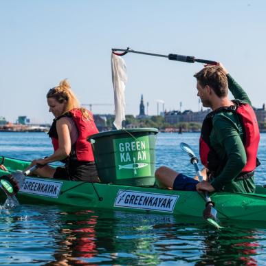 Green kayak sustainable copenhagen waters