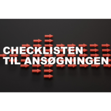 Checkliste til ansøgningen