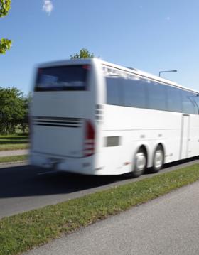 Vikingbus_Bus driving on the road