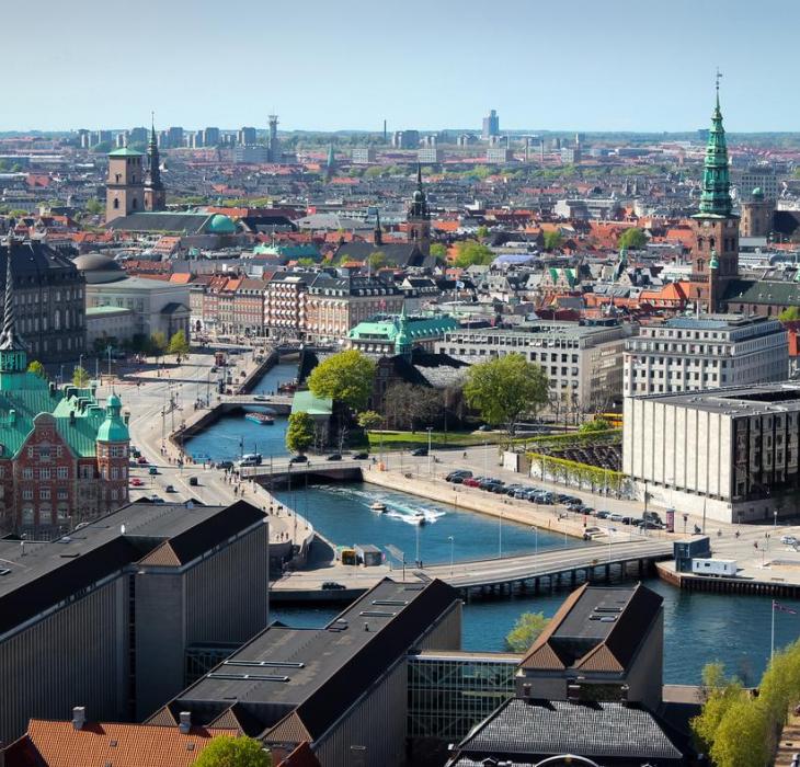 View of Copenhagen city