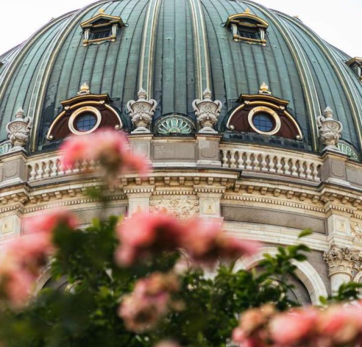 Marble church summer in Copenhagen